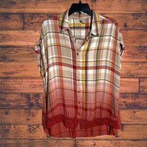 Como Vintage Multicolor Plaid Button Down Shirt